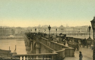 London, Waterloo Bridge, Somerset House by English Photographer